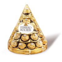 Ferrero Rocher Hazelnut Chocolate Cone, 350-g Front_Elevated