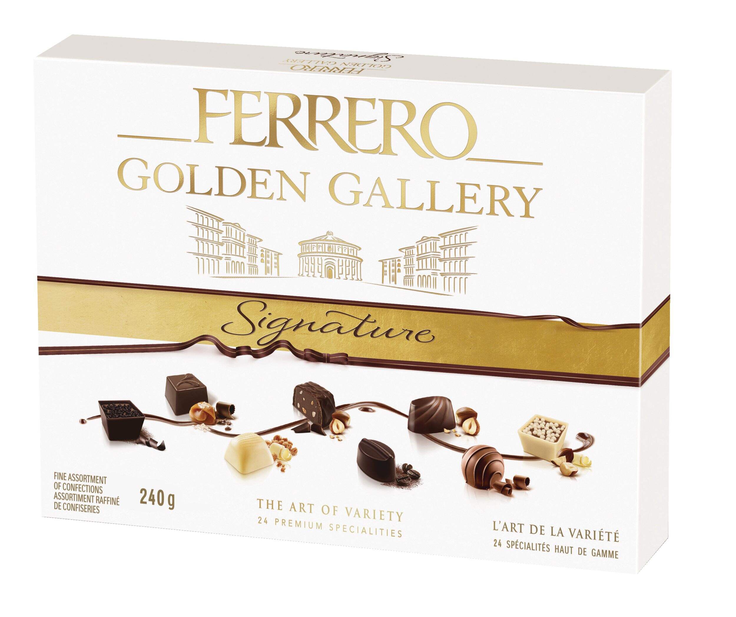 Ferrero Golden Gallery Signature Fine Assortment of Confections, 240-g Front_Angled_Left