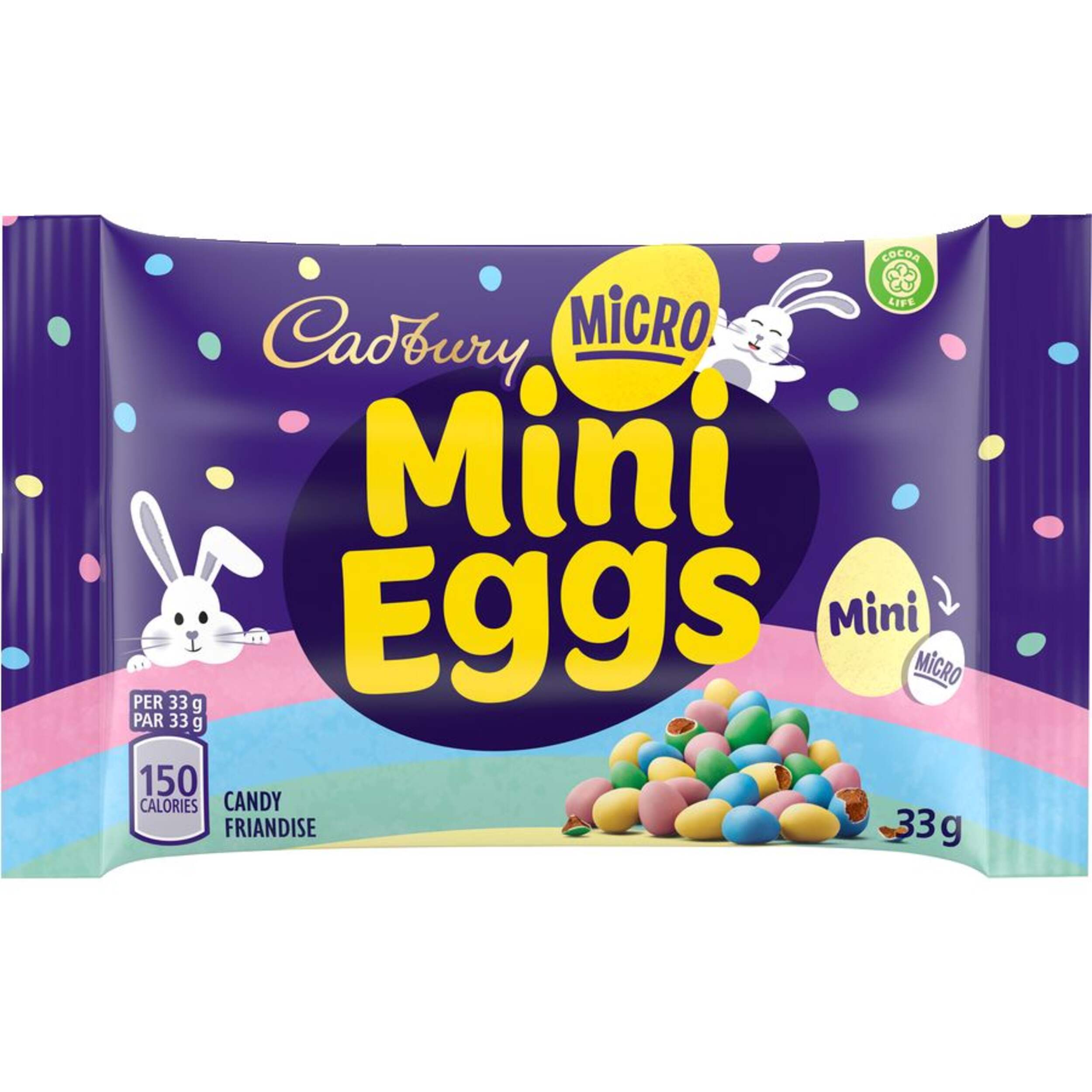 Cadbury Micro Mini Eggs, 33-g Front_Flat