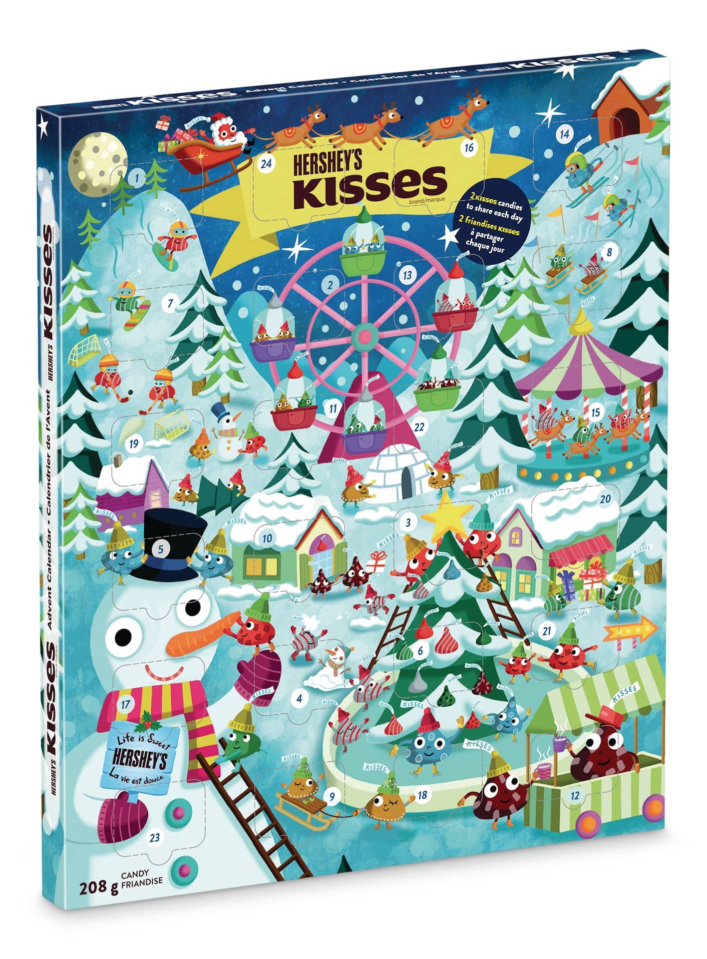 Hershey's Kisses Chocolate Holiday Advent Calendar, 208g Canadian Tire