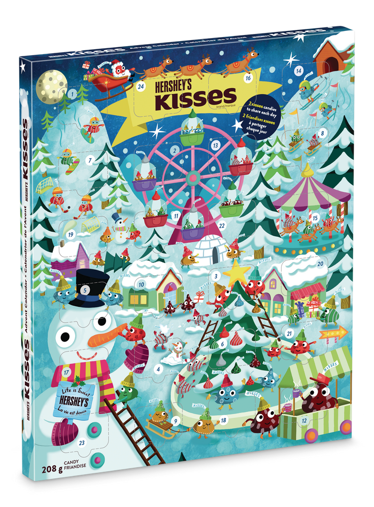 Hershey's Kisses Chocolate Holiday Advent Calendar, 208g Canadian Tire
