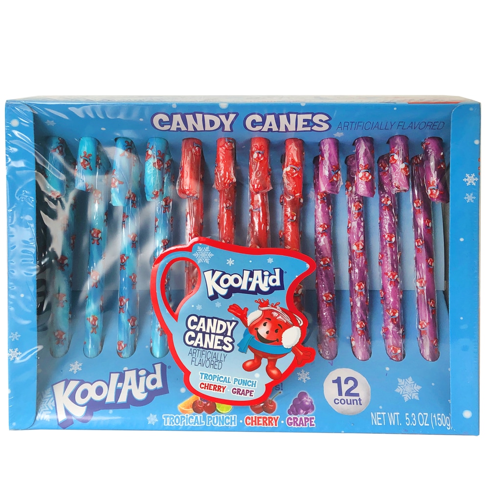 Kool Aid Fruity Candy Canes, 12pk Canadian Tire