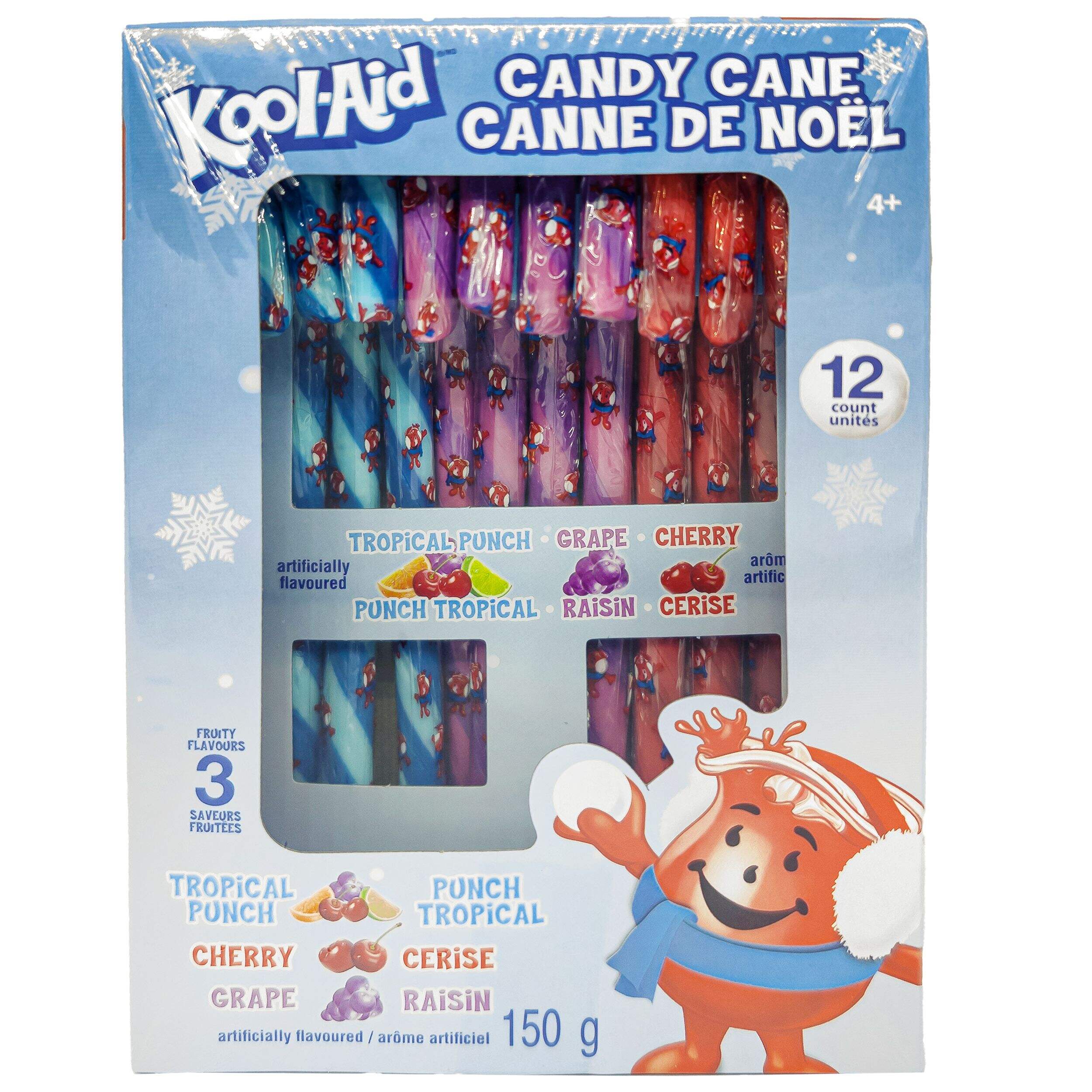 Cannes en sucre fruitées Kool-Aid, paq. 12 Front_Elevated