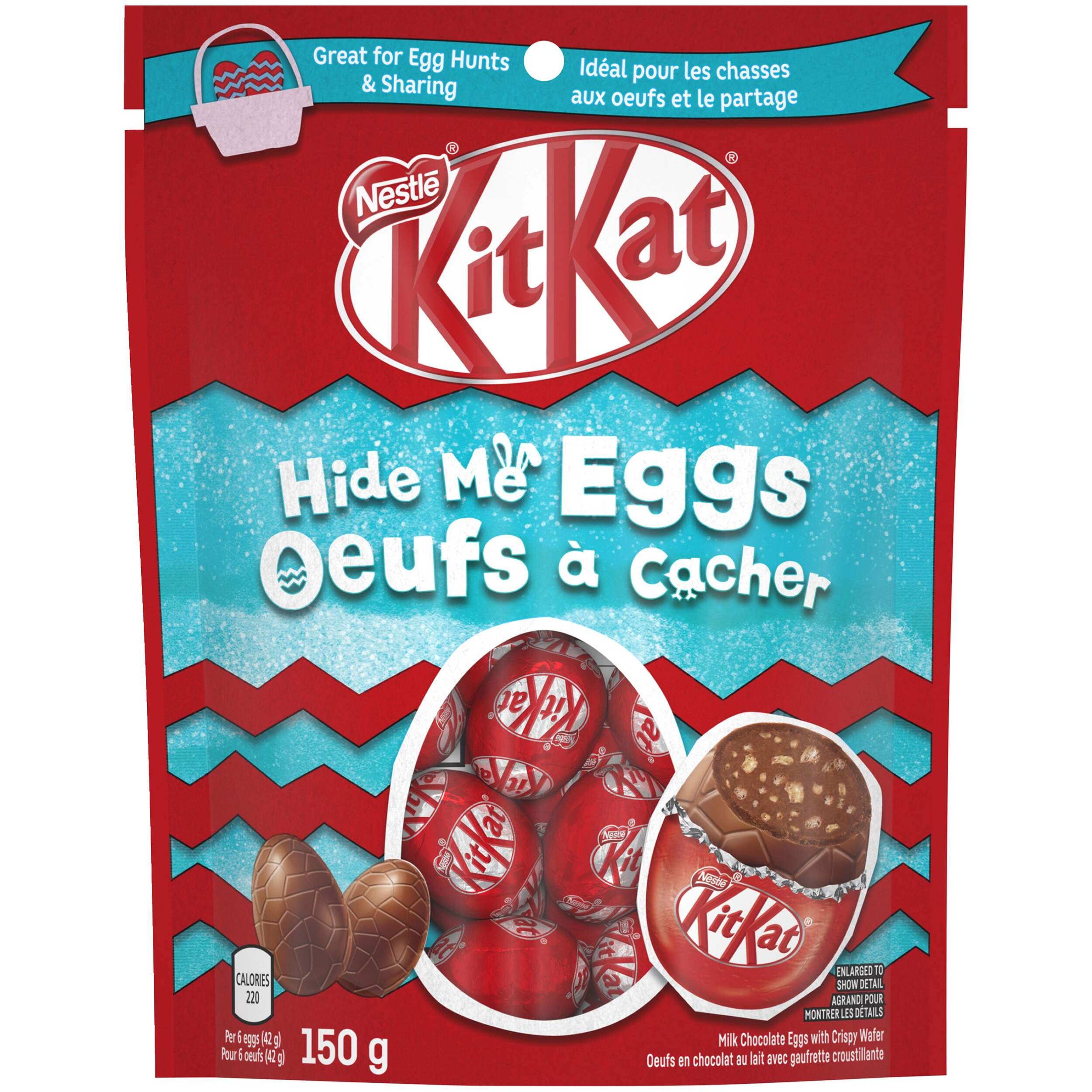 Nestle KitKat Hide Me Chocolate Eggs, 150-g Front_Flat