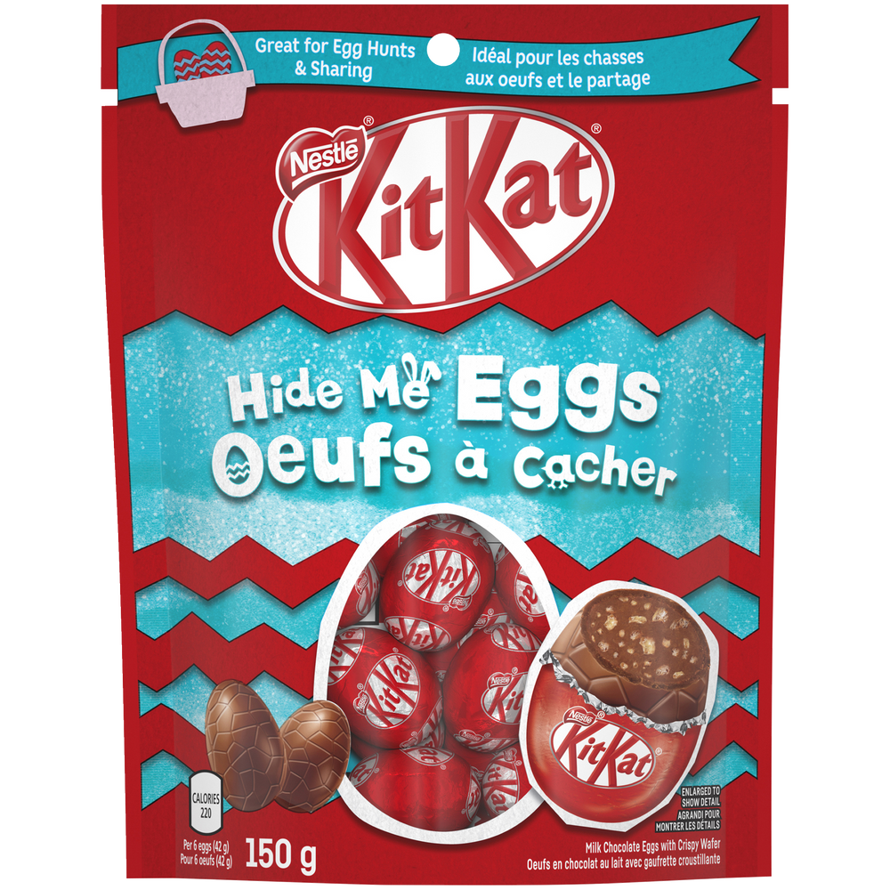 Oeufs au chocolat à cacher Nestlé KitKat, 150 g Canadian Tire