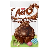 Mouton de bonbon Pâques Aero au chocolat au lait lisse, 25 g Front_Flat