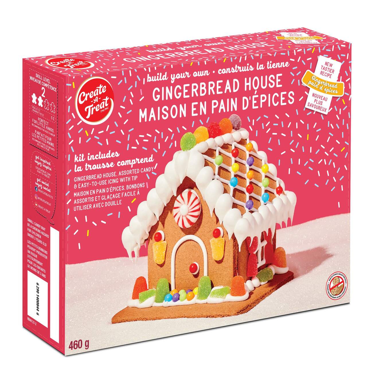 Kit maison pain d´épices de Noël : ingrédients et ustensiles pour réaliser  une maison de pain d´épices 13 x 15 x 20 cm - Patisdecor