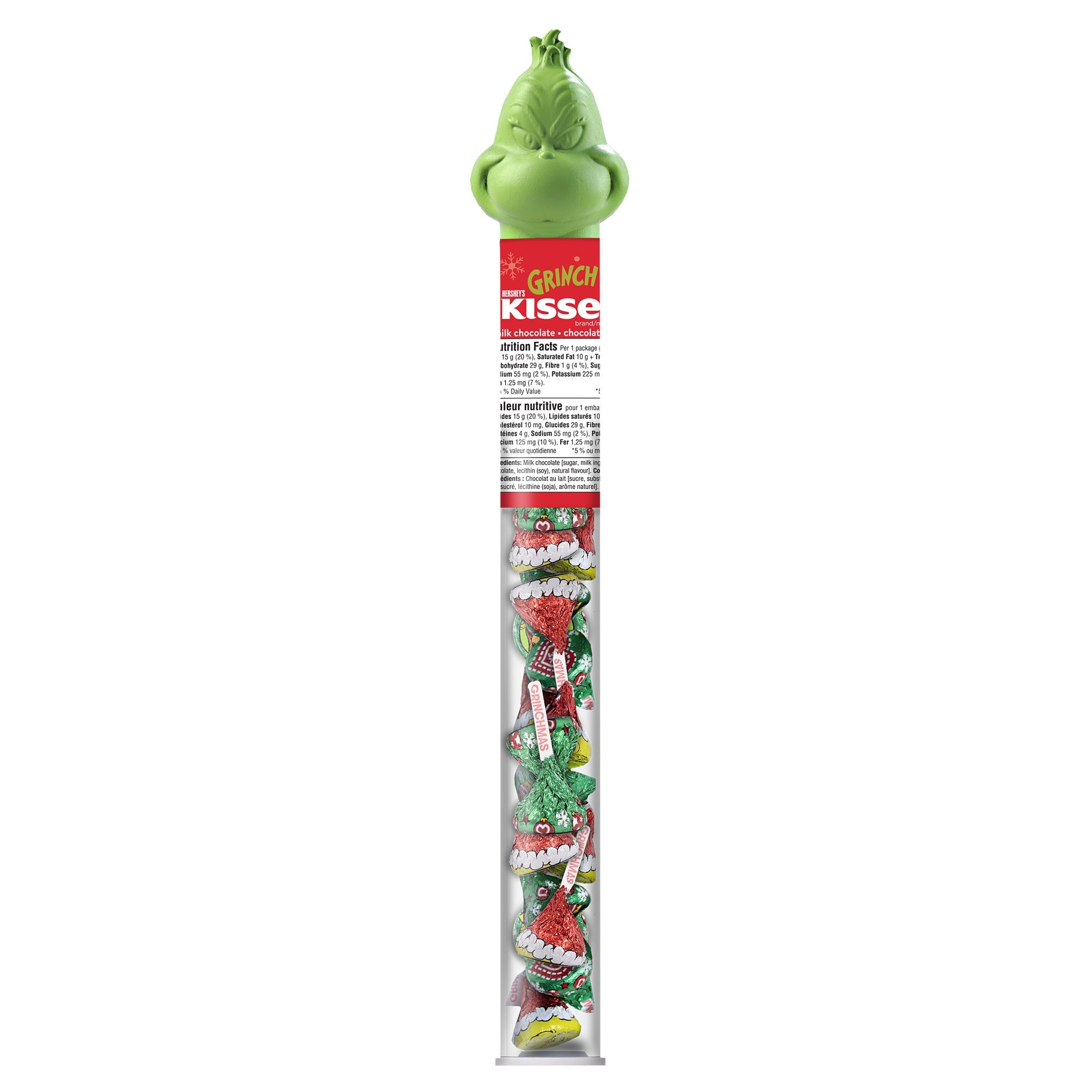 Hershey's Kisses Grinch Milk Chocolate Cane, 50g Canadian Tire