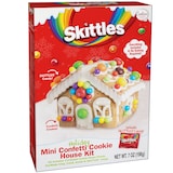 Skittles Holiday Mini Confetti Cookie House Decorating Kit, 198-g Front_Angled_Right