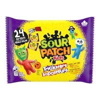 Maynards Sour Patch Kids Tricksters, Sour & Sweet, Multi-Coloured, 300-g, 24-pk, Candy for Halloween Front_Flat