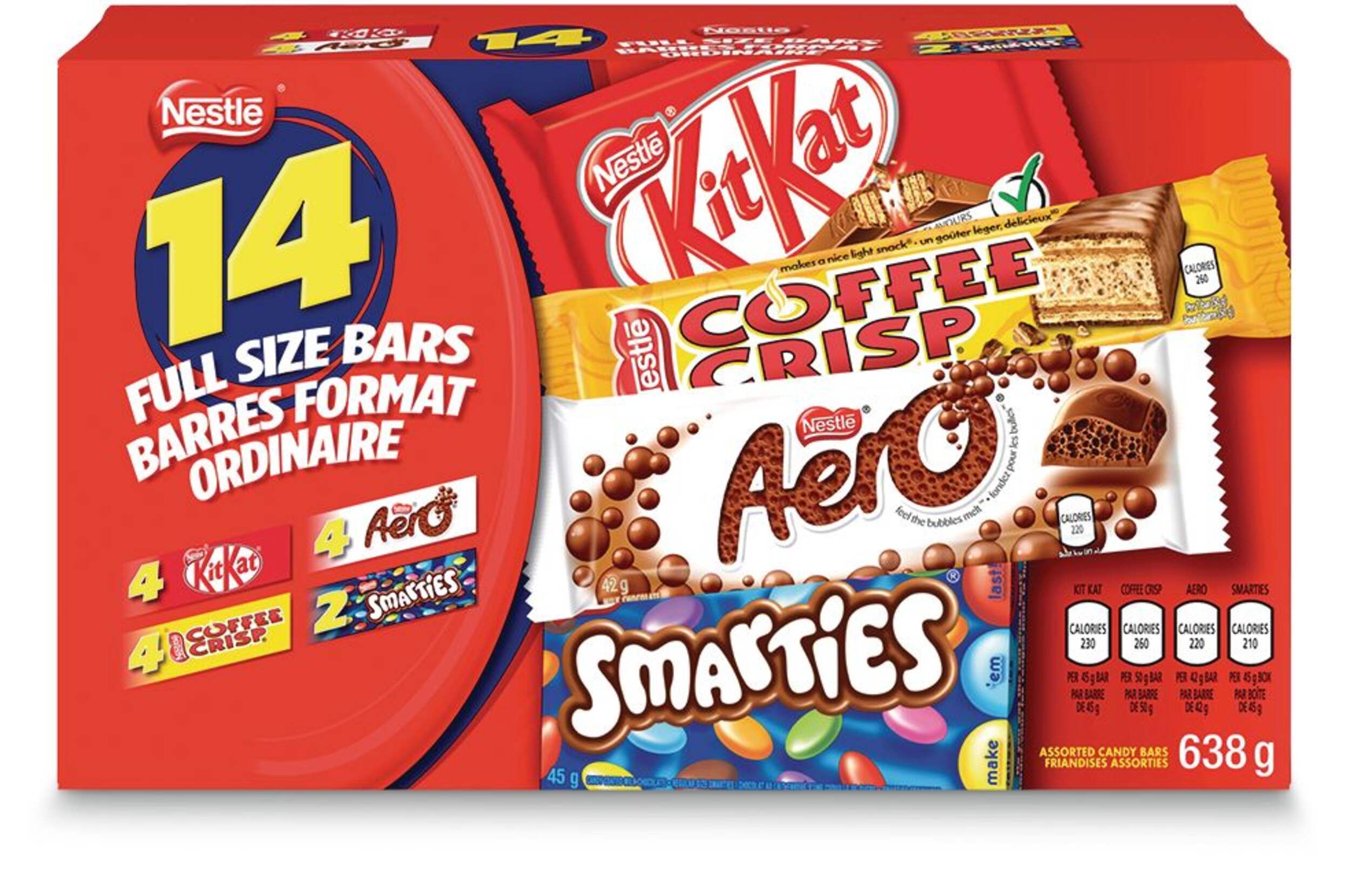 Nestle Assorted Full-Size Chocolate Bars, 14-pk Front_Elevated