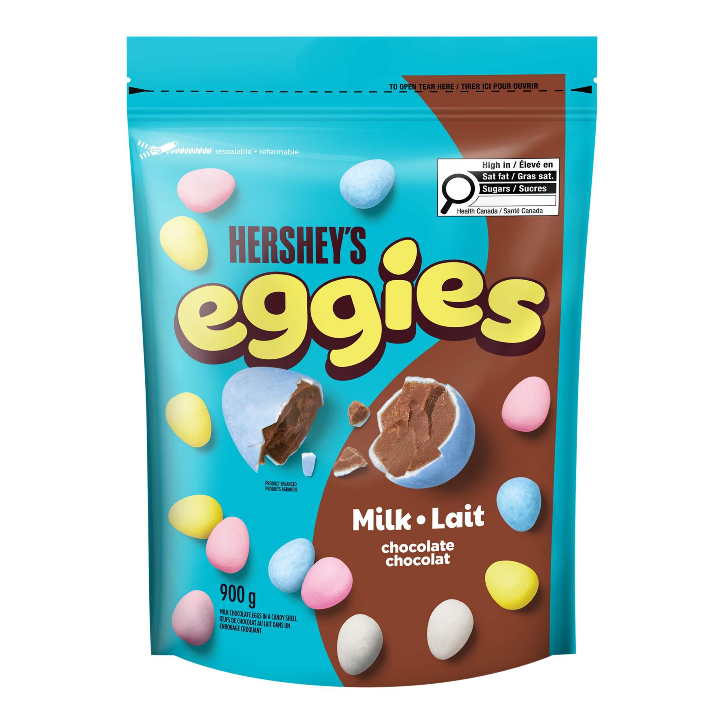 Hershey's Eggies Milk Chocolate Mini Eggs, 900-g Front_Flat