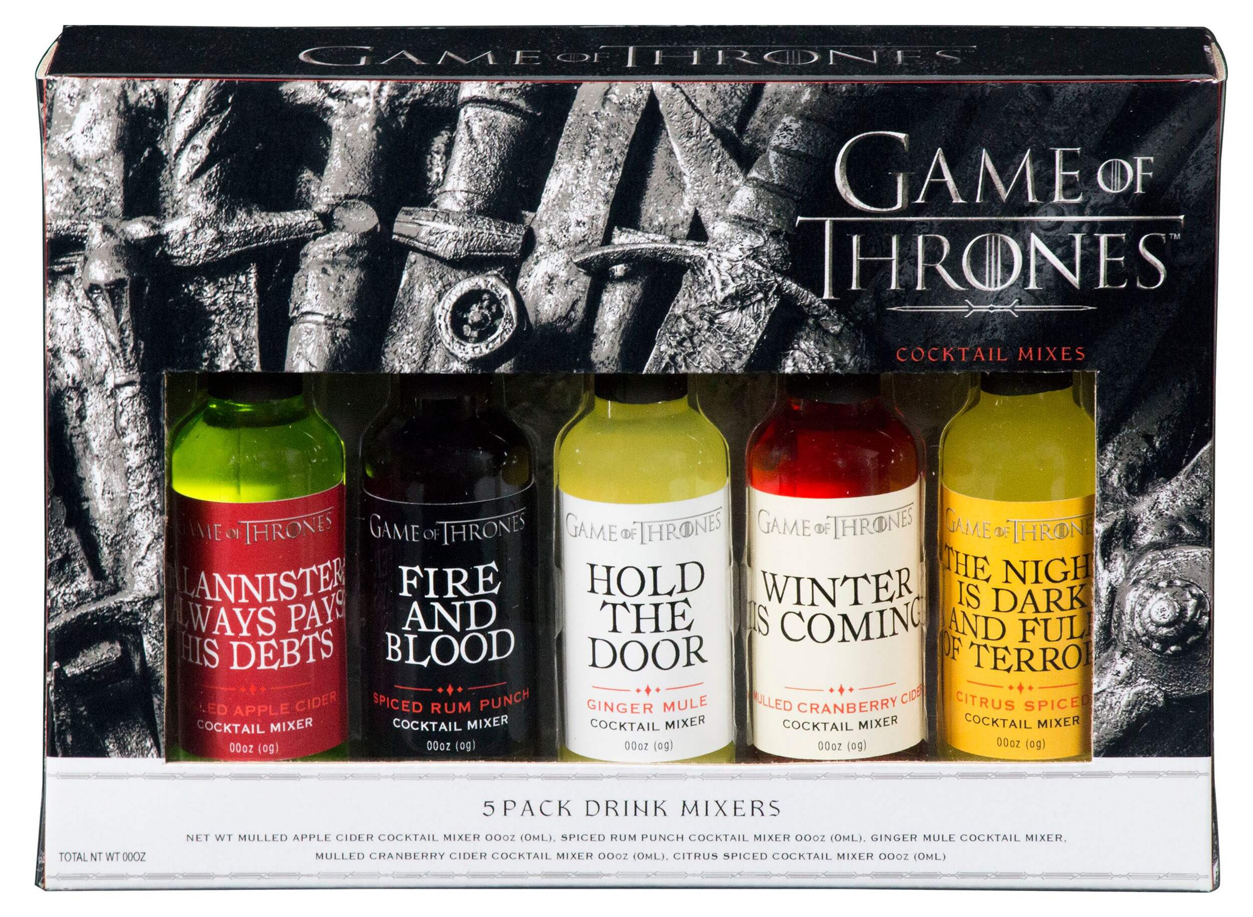 Game of Thrones Whiskey Cocktail Mixers, 5-pk Front_Elevated