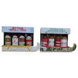 Sirops de café et mélanges de chocolat chaud traîneau des fêtes, choix de styles, paq. 4 Front_Flat