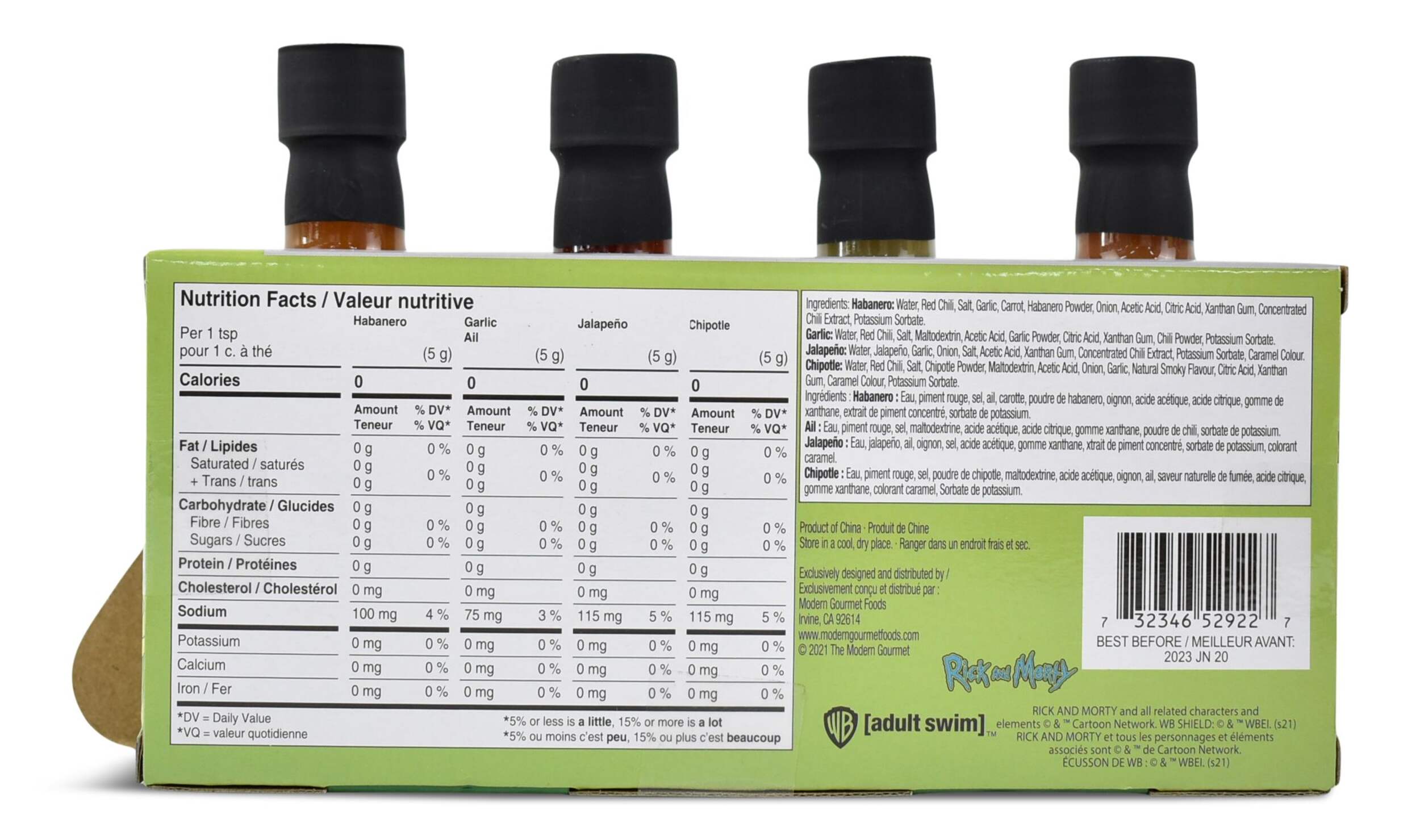 Rick and Morty Hot Sauce Set, 4pk Canadian Tire