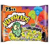 Suçons warheads, surs et sucré, jaune, 375 g, paq. 75 friandises pour l'Halloween Front_Flat
