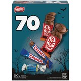 Barres Nestlé KitKat et Crunch, chocolat au lait, multicolore, 590 g, paq. 70 friandises pour l'Halloween Front_Elevated