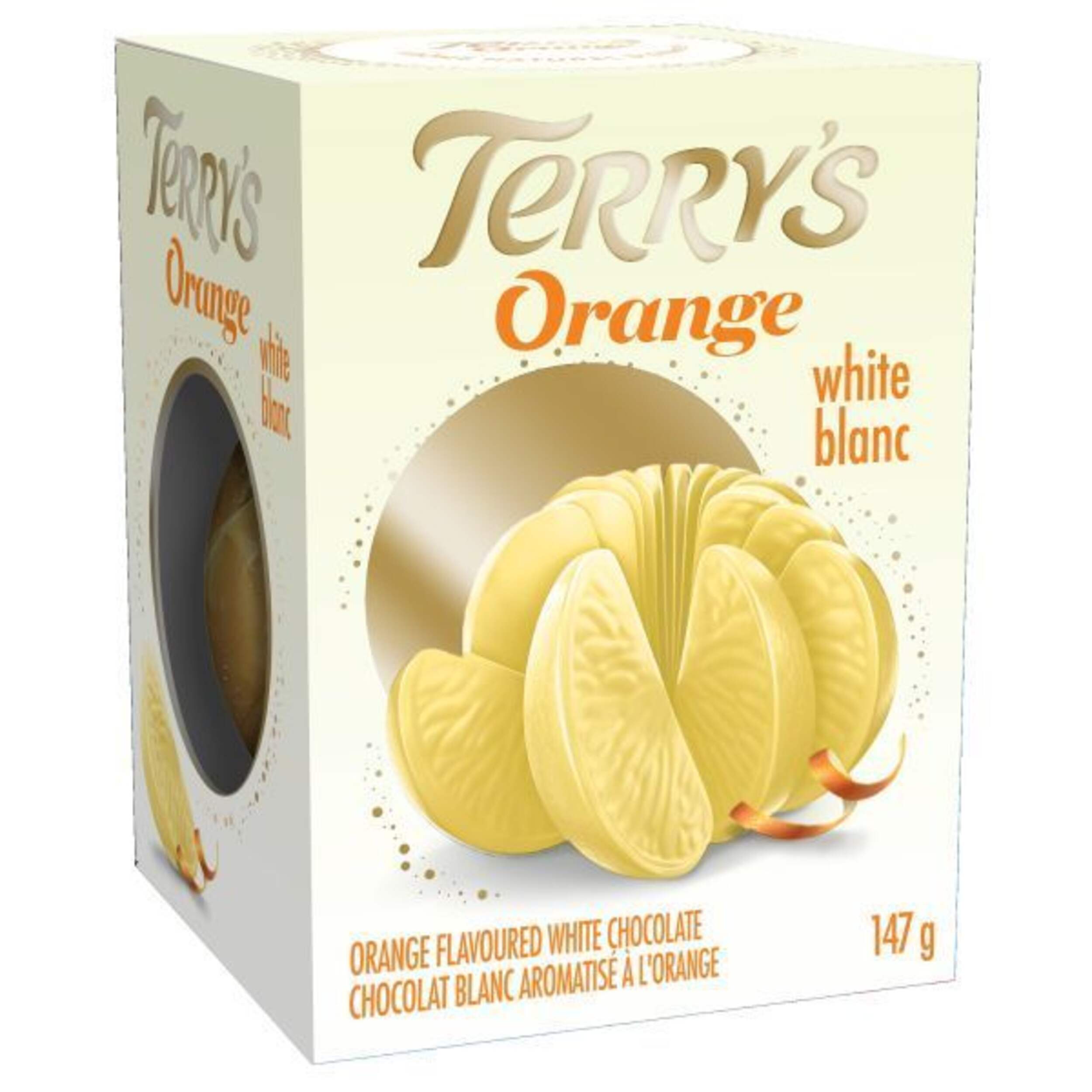 Terry's - Chocolat blanc à l'orange, 147 g Front_Three_Fourths_Angled_Right