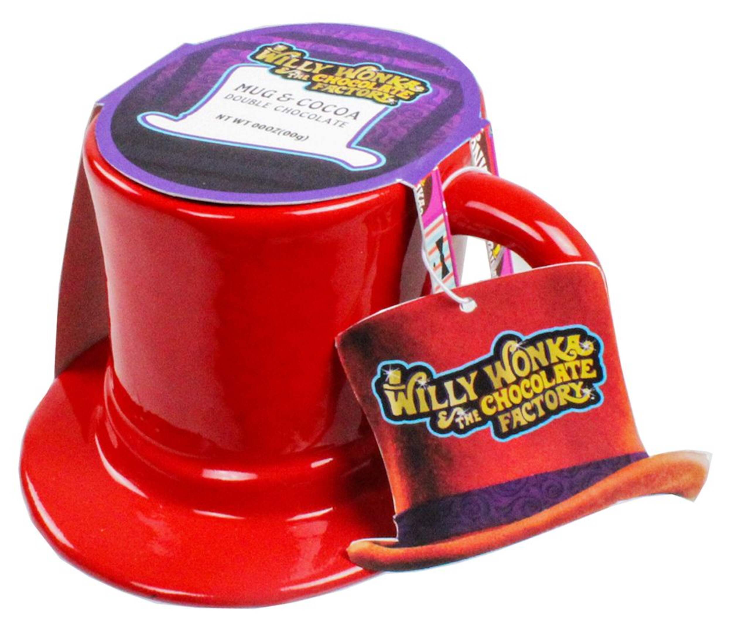 Willy Wonka Top Hat Holiday Cocoa Mug Set, 400-g Front_Three_Fourths_Angled_Left
