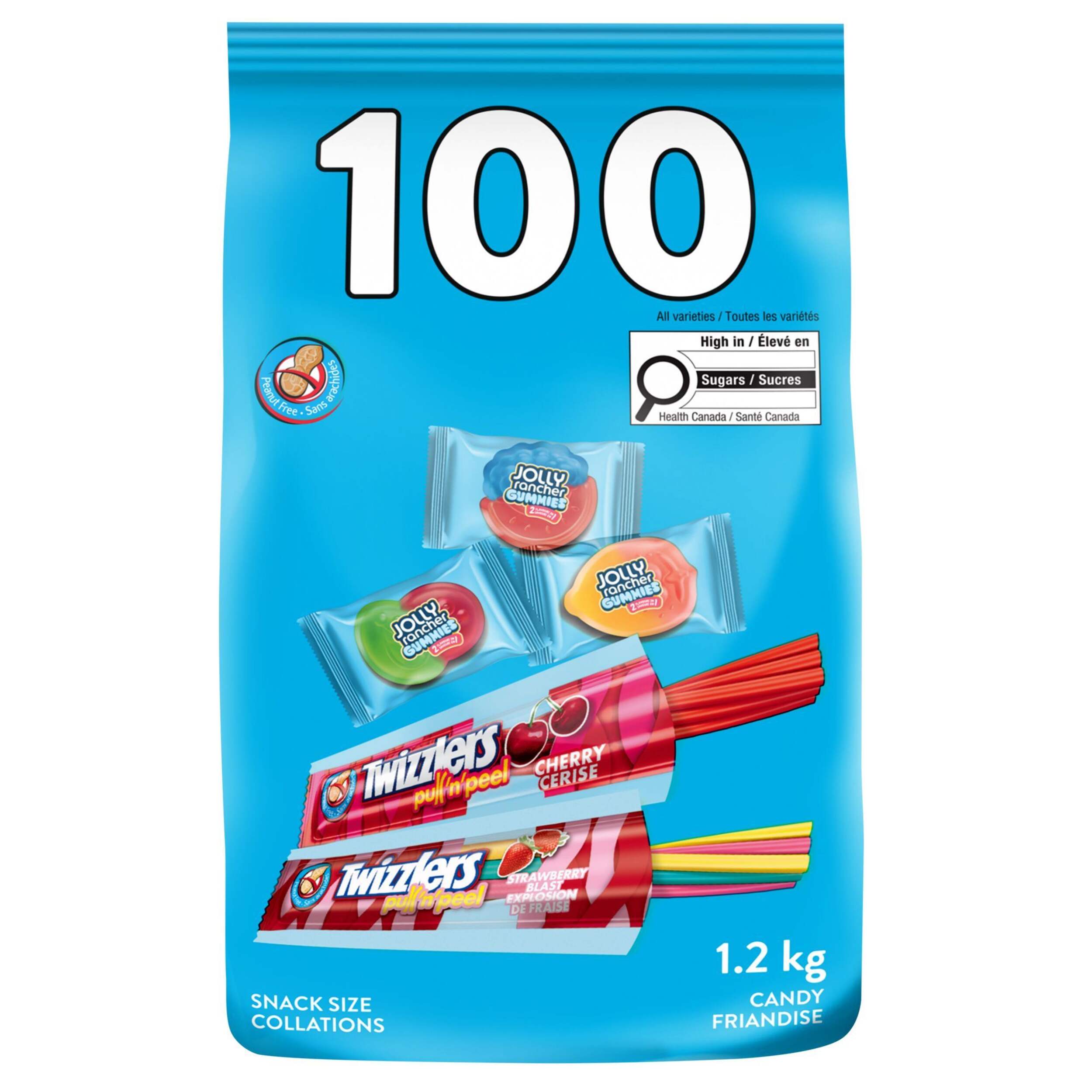 Hershey Assorted Twizzler & Jolly Rancher Soft Candy Mix, 100-ct Front_Flat