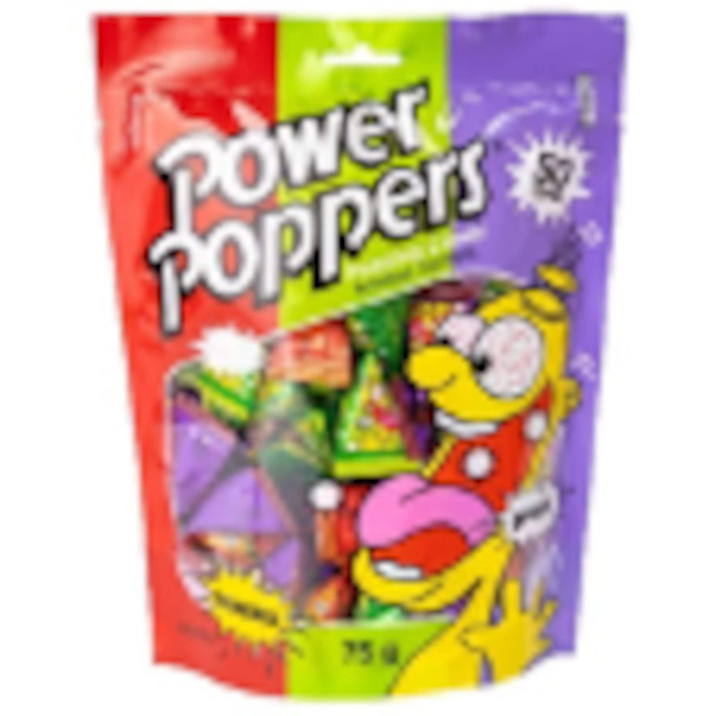 Power Poppers Popping Candy, Variety Pack, Multi-Coloured, 50-pk, Candy for Halloween Front_Flat