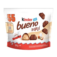 Kinder Bueno Milk Chocolate Hazelnut Wafer Minis, 55-ct Front_Flat
