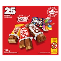 Nestle Assorted Mini Coffee Crisp/Kit Kat/Aero/Smarties, Milk Chocolate, 237-g, 25-pk, Candy for Halloween