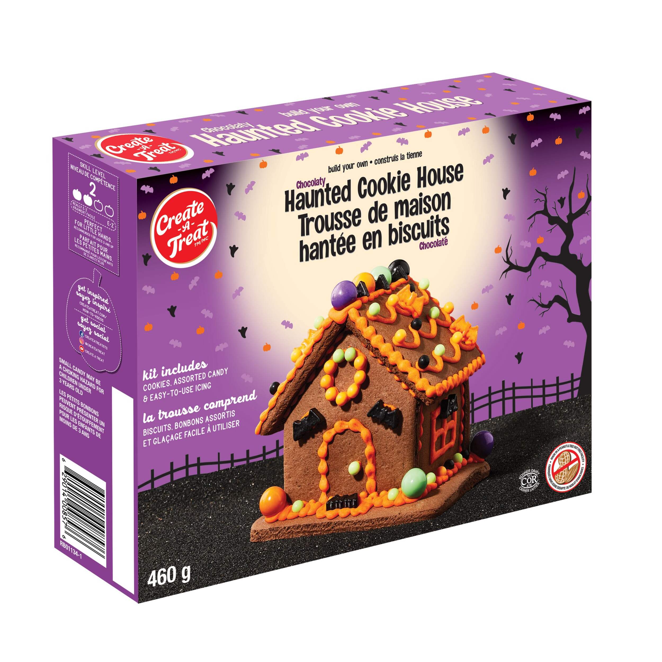 Create A Treat Build Your Own Chocolate Haunted Cookie House Building Kit, 450-g Front_Three_Fourths_Angled_Right