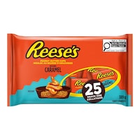 Reese's Chocolate Peanut Butter Cups With Caramel, 25-pc Front_Elevated