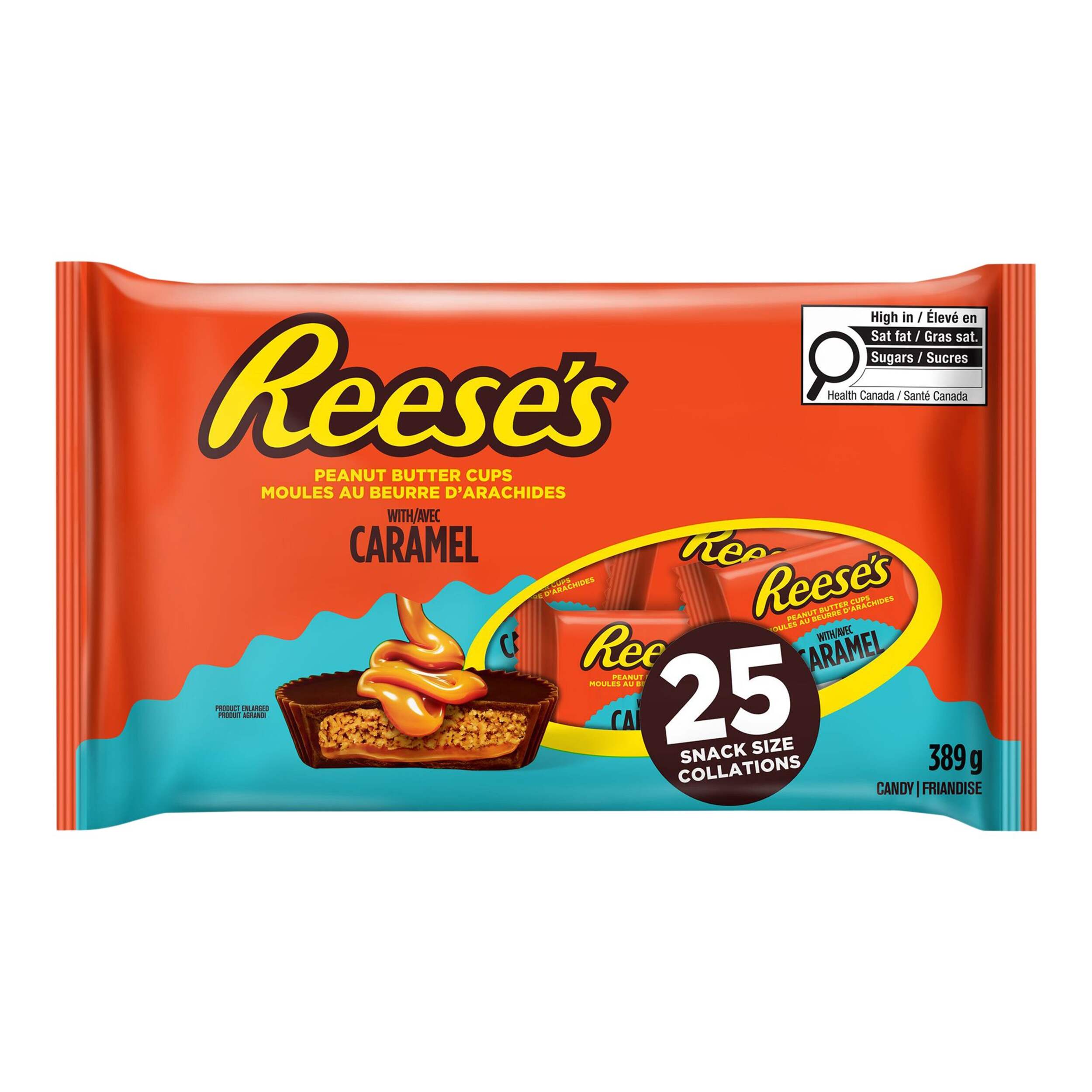 Moules au chocolat et beurre d'arachides avec caramel Reese's, paq. 25 Front_Elevated