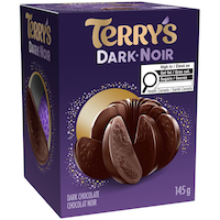 Terry's Dark Chocolate Ball Holiday Confection, 145-g Front_Three_Fourths_Angled_Right