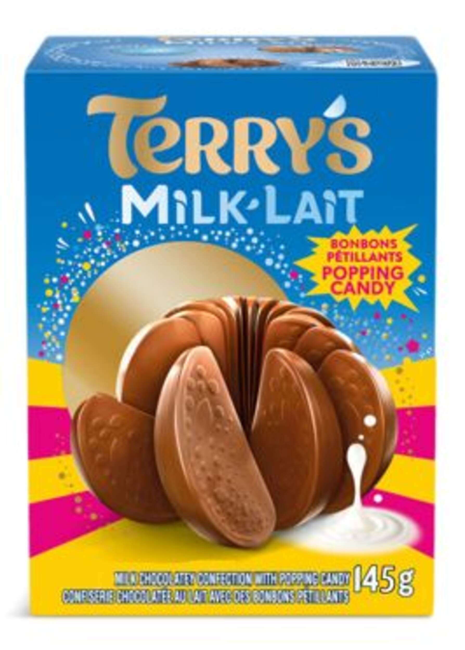 Terry's Milk Chocolate Ball With Popping Candy, 145-g Front_Elevated