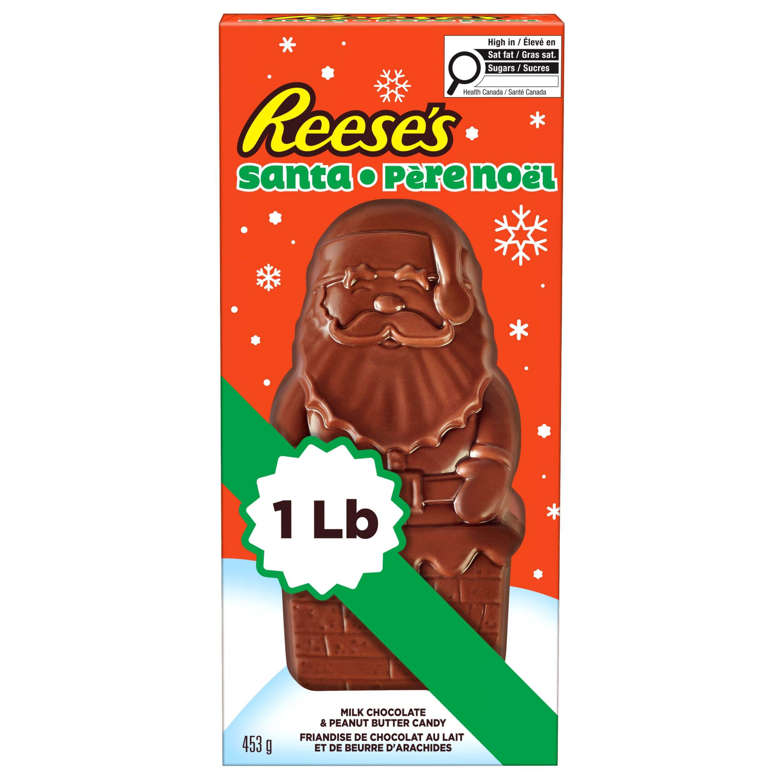 Père Noël en chocolat Reese's, 453 g Front_Flat