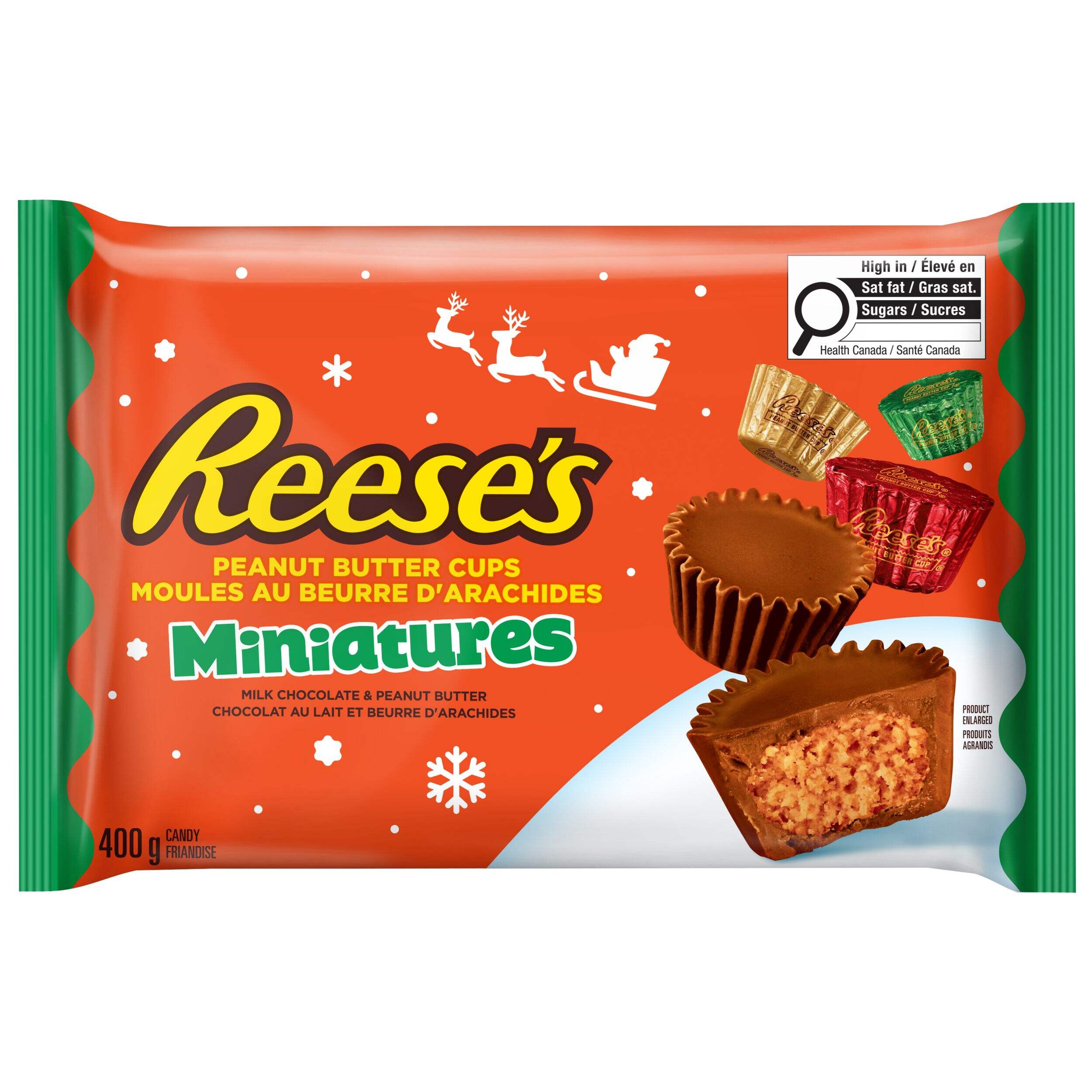 Minimoules au beurre d'arachides Reese's, 400 g Front_Flat