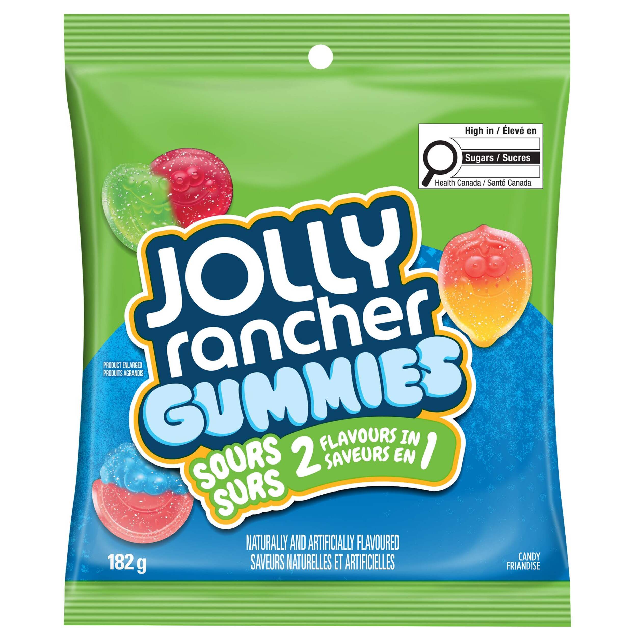 Jolly Rancher Gummies 2-in-1 Sours Candy, 182-g Front_Flat