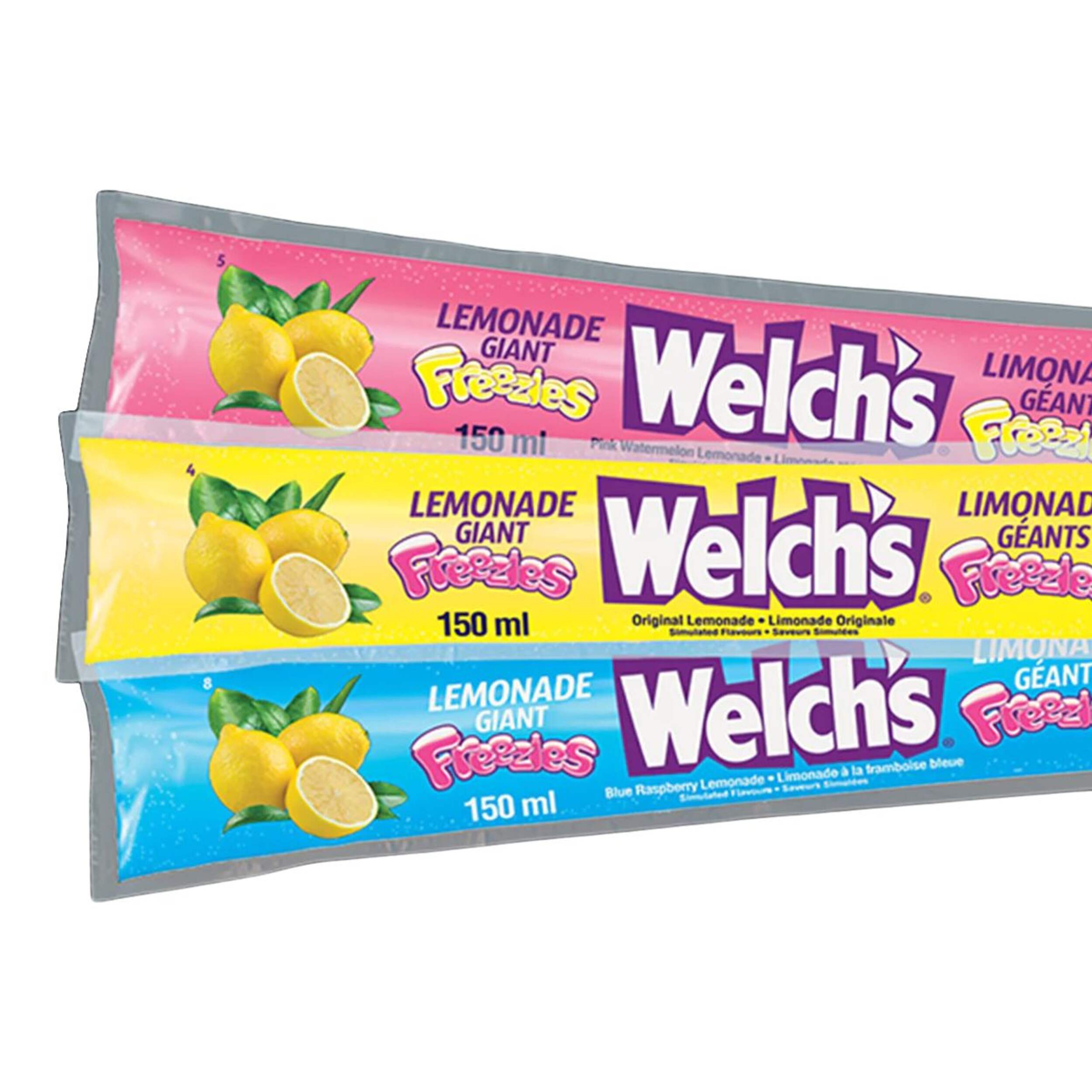 Welch's Giant Lemonade Freezies, 27 x 150-ml CloseUp
