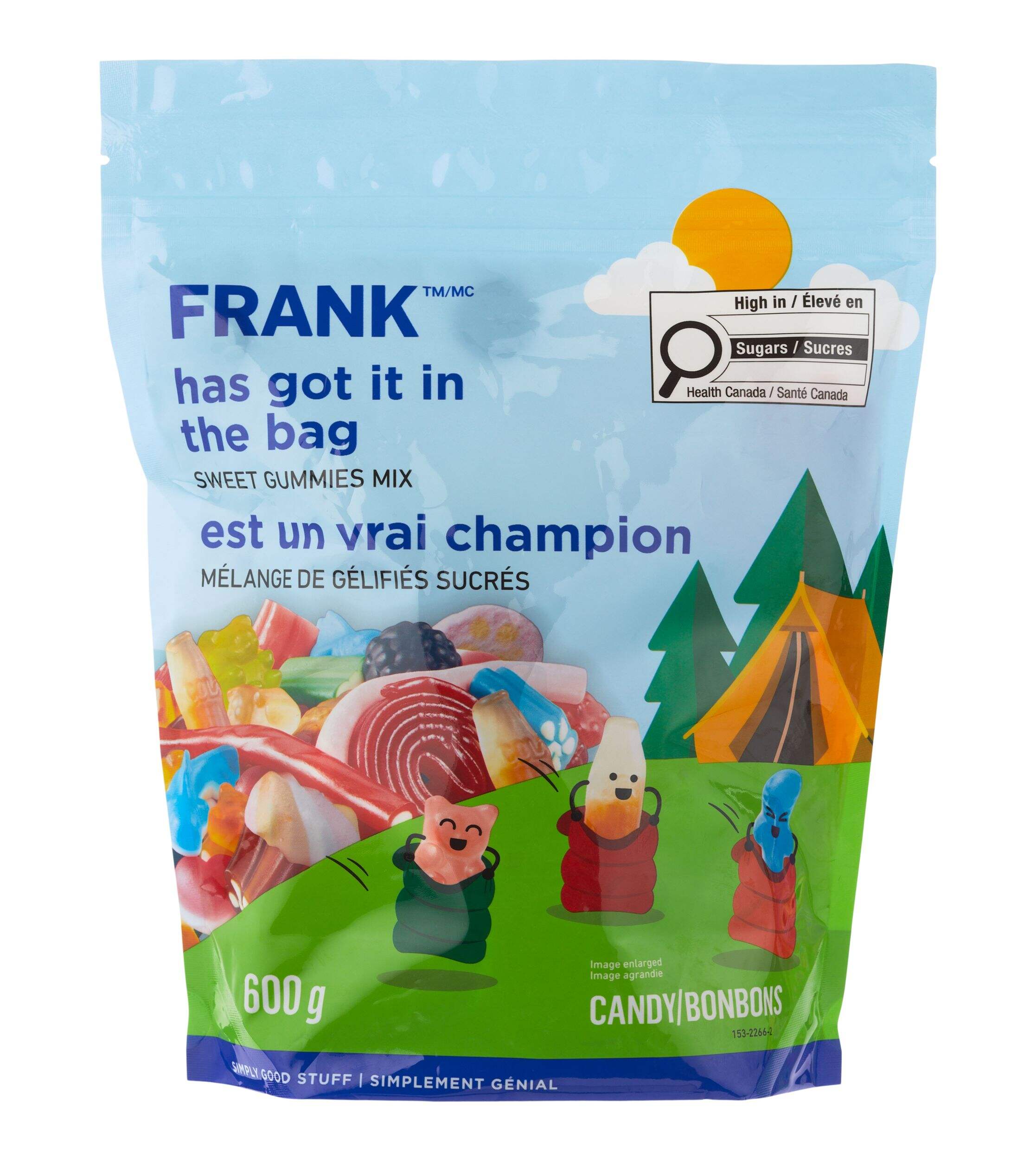 FRANK Sweet Gummies Mix, 600-g Front_Flat
