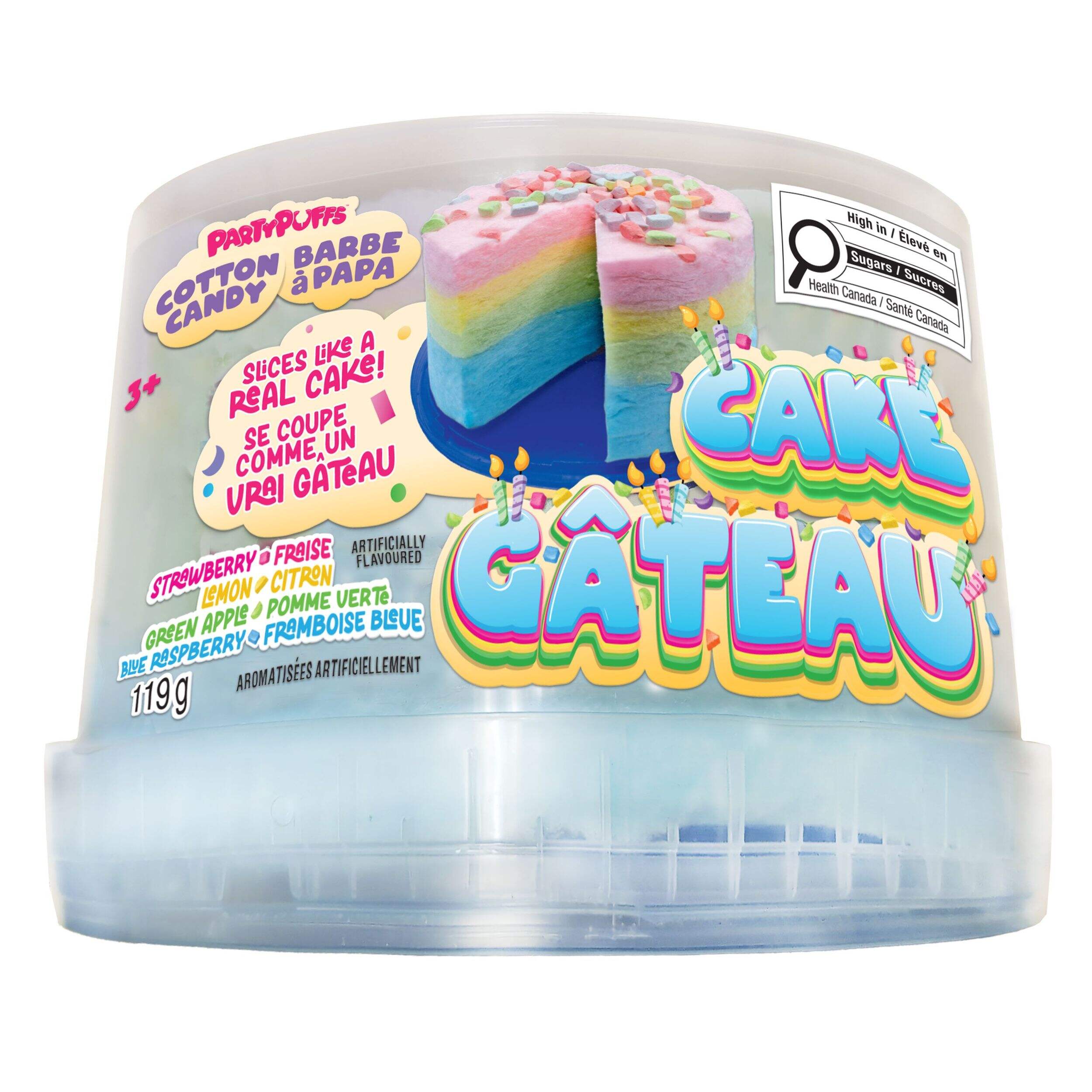 Gâteau à la barbe à papa, 119 g Front_Flat