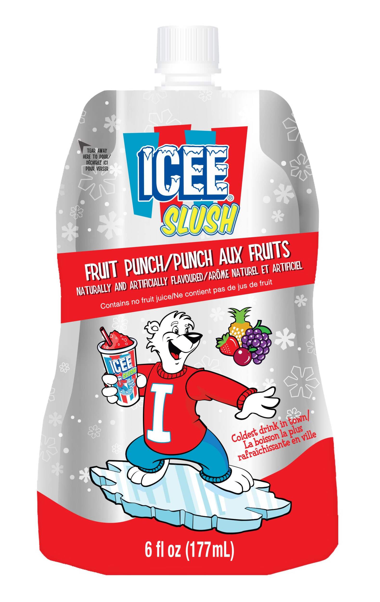 ICEE Slush Fruit Punch, 177-mL Front_Flat