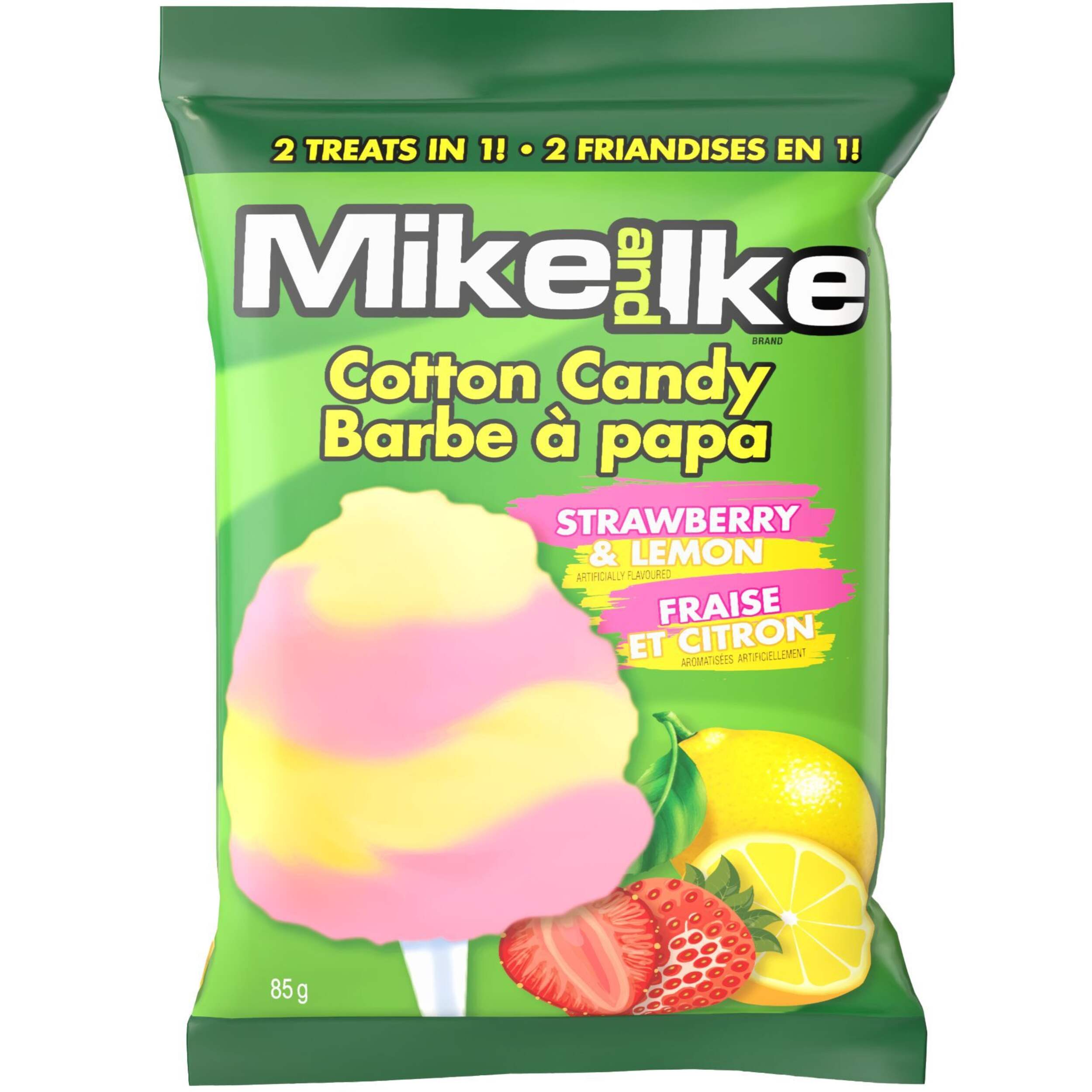 Barbe à papa Mike and Ike, varié, 85 g Front_Flat