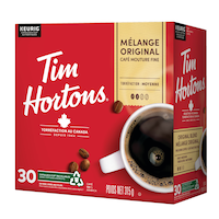 Dosettes K-Cup Keurig mélange original mouture fine Tim Horton, paq. 30, 315 g Front_Angled_Left