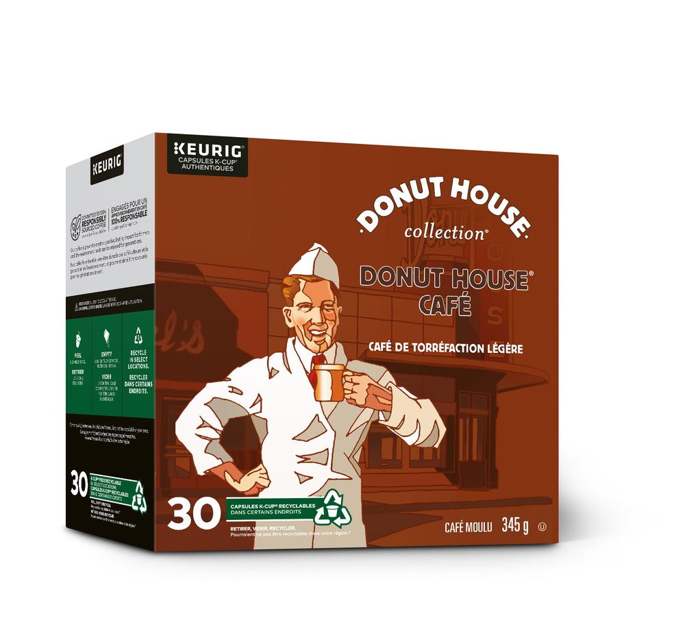 Dosettes de café à torréfaction légère KCup Keurig Donut House, 345 g