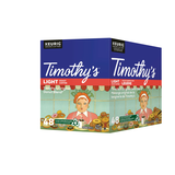 Keurig Timothy's Original Donut Blend Light Roast K-Cup® Coffee Pods, 432-g, 48-pk Front_Three_Fourths_Angled_Right