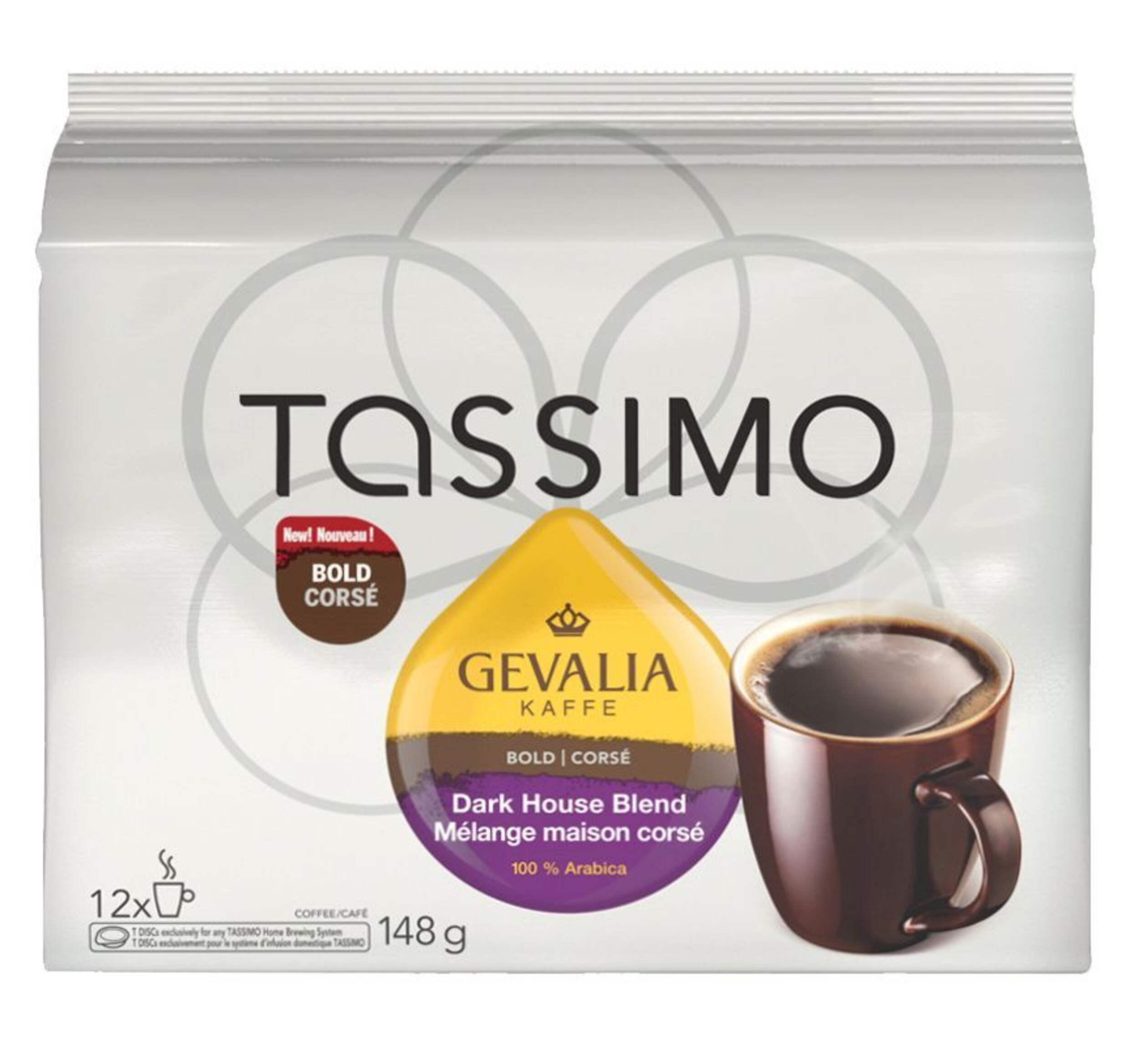 Tassimo Gevalia Dark House Blend T-Discs, 12-pk Front_Elevated