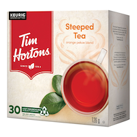 Keurig Tim Hortons Steeped Tea Orange Pekoe Blend K-Cup® Tea Pods, 126-g, 30-pk