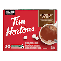 Dosettes Keurig Tim Horton K-Cup mélange de chocolat chaud lisse et crémeux, 360 g, paq. 20 Front_Flat