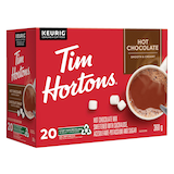 Keurig Tim Hortons Hot Chocolate Smooth & Creamy K-Cup® Pods, 360-g, 20-pk Front_Angled_Right