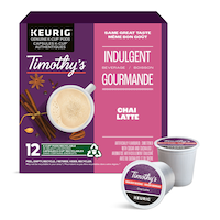 Keurig Timothy's Chai Latte K-Cup® Pods, 168-g, 12-pk Front_Elevated