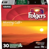 Keurig Folgers Morning Café Light Roast K-Cup® Coffee Pods, 210-g, 30-pk Front_Elevated