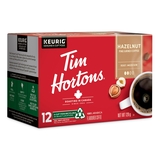 Keurig Tim Hortons Hazelnut Medium Roast K-Cup® Coffee Pods, 120-g, 12-pk Front_Angled_Right